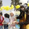 The White Helmets launch a health and environmental awareness initiative in the city of Sarmin in eastern Idlib