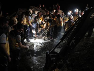 تقرير عن استجابة الدفاع المدني السوري وإنقاذه طفل سقط في بئر ارتوازي في قرية تل أعور غربي إدلب