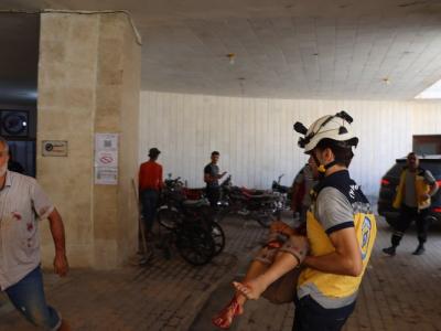 جرحى بينهم أطفال بهجمات بطائرات مسيرة انتحارية لقوات النظام على كفرنوران غربي حلب