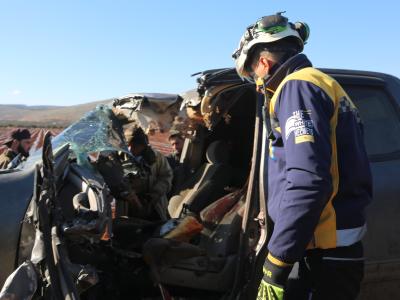 مقتل شخص بقصف صاروخي من طائرة مسيرة مجهولة في ريف إدلب