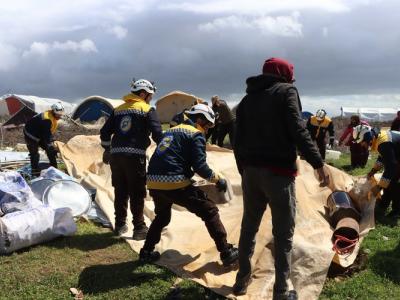 A Wind Storm Strikes Northwestern Syria, Leaving Death and Destruction in Its Wake