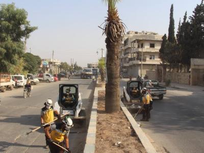 "أمل العائدين" ...حملة خدمية في مدينة أريحا جنوبي إدلب