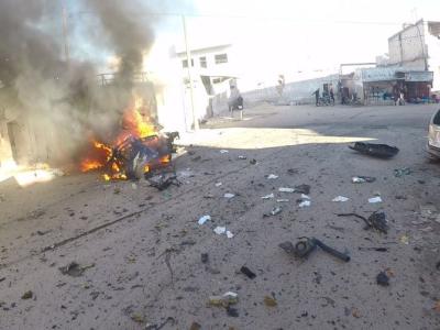 هجمات للنظام بأسلحة حارقة محظورة ….و ضحايا مدنيون بقصفه على سرمين وإدلب…