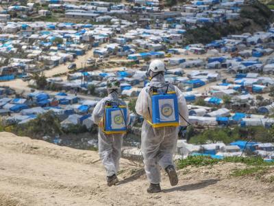 بعد شهر من انطلاق حملة الوقاية من "كورونا"...تطهير أكثر من 6 آلاف موقع بينها نحو ألف مخيم