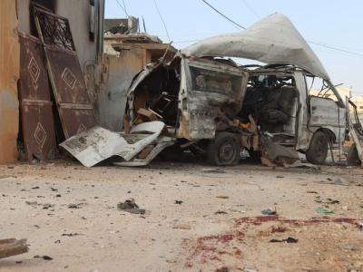 ضحايا مدنيون باستهداف قوات النظام بصواريخ موجهة بلدة تفتناز شرقي إدلب