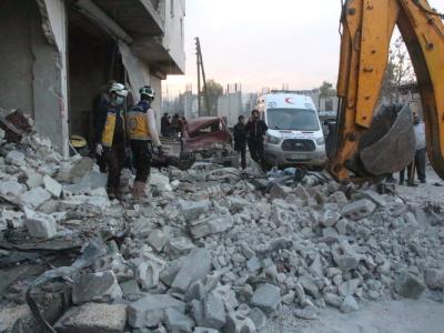 مقتل 7 أشخاص وجرح العشرات بانفجارين ضربا الباب وعفرين بريف حلب