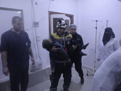 وفاة 5 أطفال وإصابة 7 آخرين ومعلّمتهم بانهيار جدار على خيمة تعليمية في سرمدا شمالي إدلب