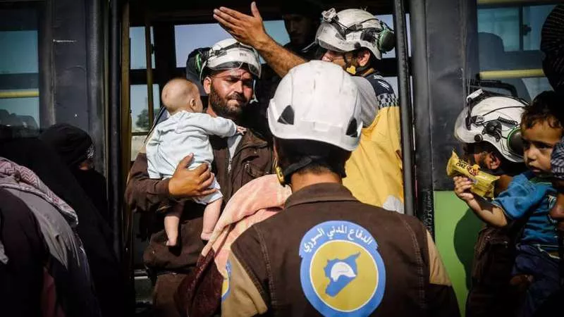 Successful Operation To Evacuate White Helmets From Southern Syria.